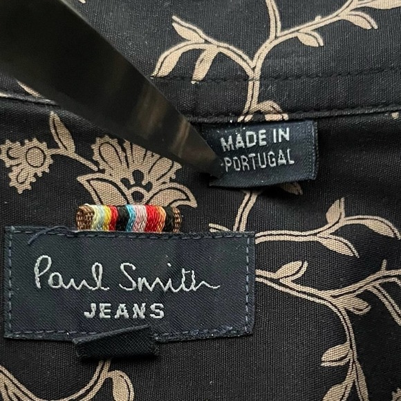 Vintage Paul Smith All Over Print Floral Long Sleeve Button Down Shirt Sz XL - Picture 2 of 5